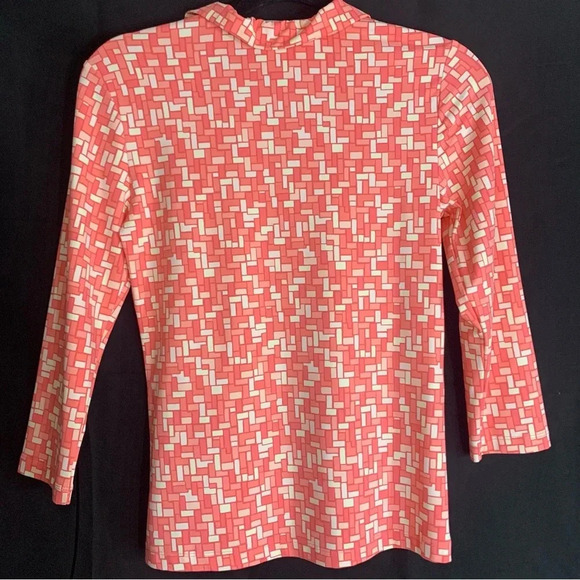 NWT J. McLaughlin Durham Catalina Cloth Top in Pink Geometric Print, size XS - Picture 9 of 10